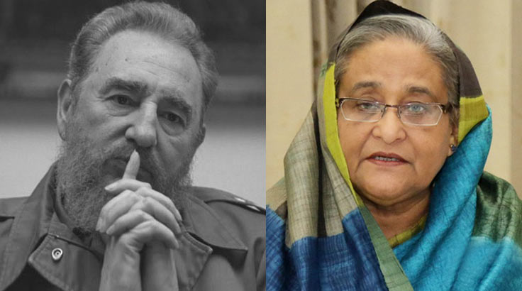 ফিদেল কাস্ত্রোর মৃত্যুতে প্রধানমন্ত্রীর শোক