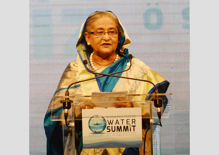 পানি নিরাপত্তায় সাত দফা প্রস্তাব শেখ হাসিনার