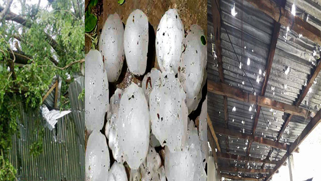 কালবৈশাখী ঝড় ও শিলাবৃষ্টিতে লণ্ডভণ্ড ঘর-বাড়ি, নিহত ৫