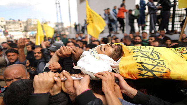 কবরে শায়িত শহীদরা, প্রতিশোধের ডাক গাজাবাসীর